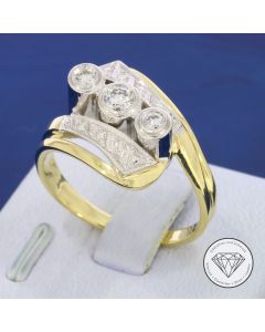 Brillant 0,36 Carat Ring 585 / 14 Karat Gold
