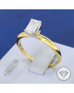 Diamant 0,70 Carat Solit&auml;r Ring 750 / 18 Kt Gold