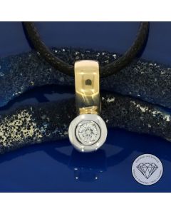 Solit&auml;r Brillant Anh&auml;nger 585 / 14 Kt Gelb Wei&szlig; Gold