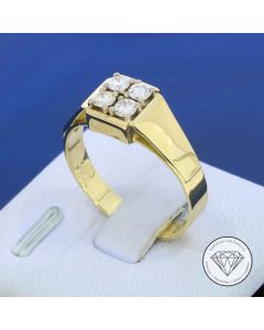 Brillant Ring 0,40 Carat 585 / 14 Kt Gelb Gold