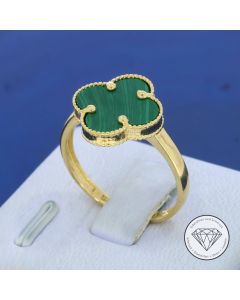 "Kleeblatt" Damen Ring 585 / 14 Kt Gelb Gold