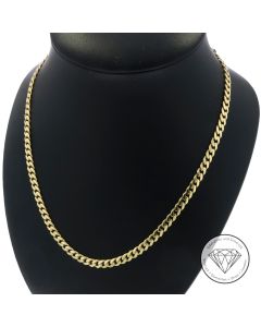 Original Monaco Chain Panzer Kette 585 / 14 Kt Gelb Gold 45 cm