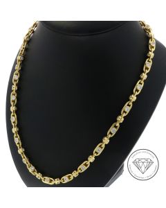 Anker Collier Kette 585 / 14 Kt Gelb Gold 69,5 cm