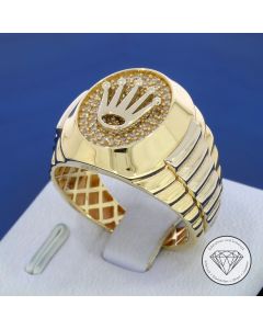 Kronen Siegel Ring 585 / 14 Kt Gelb Gold