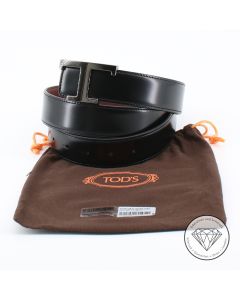 TOD'S &ndash; Wendbarer Lederg&uuml;rtel mit T-Timeless-Schlie&szlig;e 95 cm