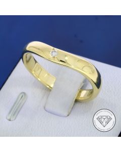 Brillant Solit&auml;r Ring 585 / 14 Kt Gelb Gold