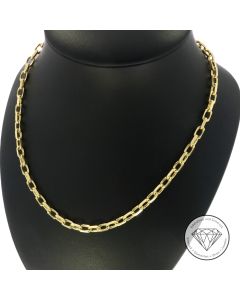 Anker Kette 585 / 14 Kt Gelb Gold 60,5 cm massiv