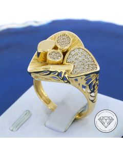 Design Ring 585 / 14 Kt Gelb Gold
