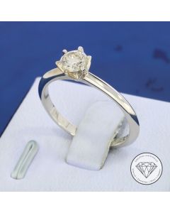 Brillant 0,50 Carat Solit&auml;r Ring 750 / 18 Kt Gold