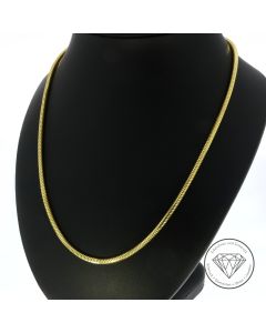 Schlangen Kette 585 / 14 Kt Gelb Gold 55 cm
