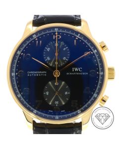 IWC Portugieser Chronograph Uhr IW371415 mit Papieren 750 Ros&eacute; Gold 41mm