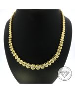 Brillant Collier 750 / 18 Kt Gelb Gold 2,00 Ct 42,0 cm